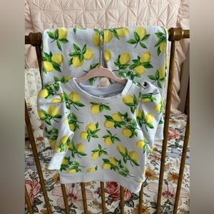 Janie and Jack Lemon Sweatsuit